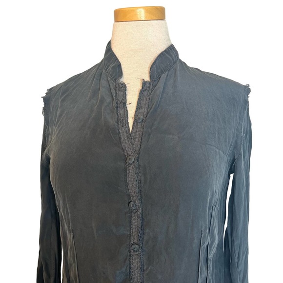 120% Silk Button Front Dress Made in Italy - Picture 2 of 8